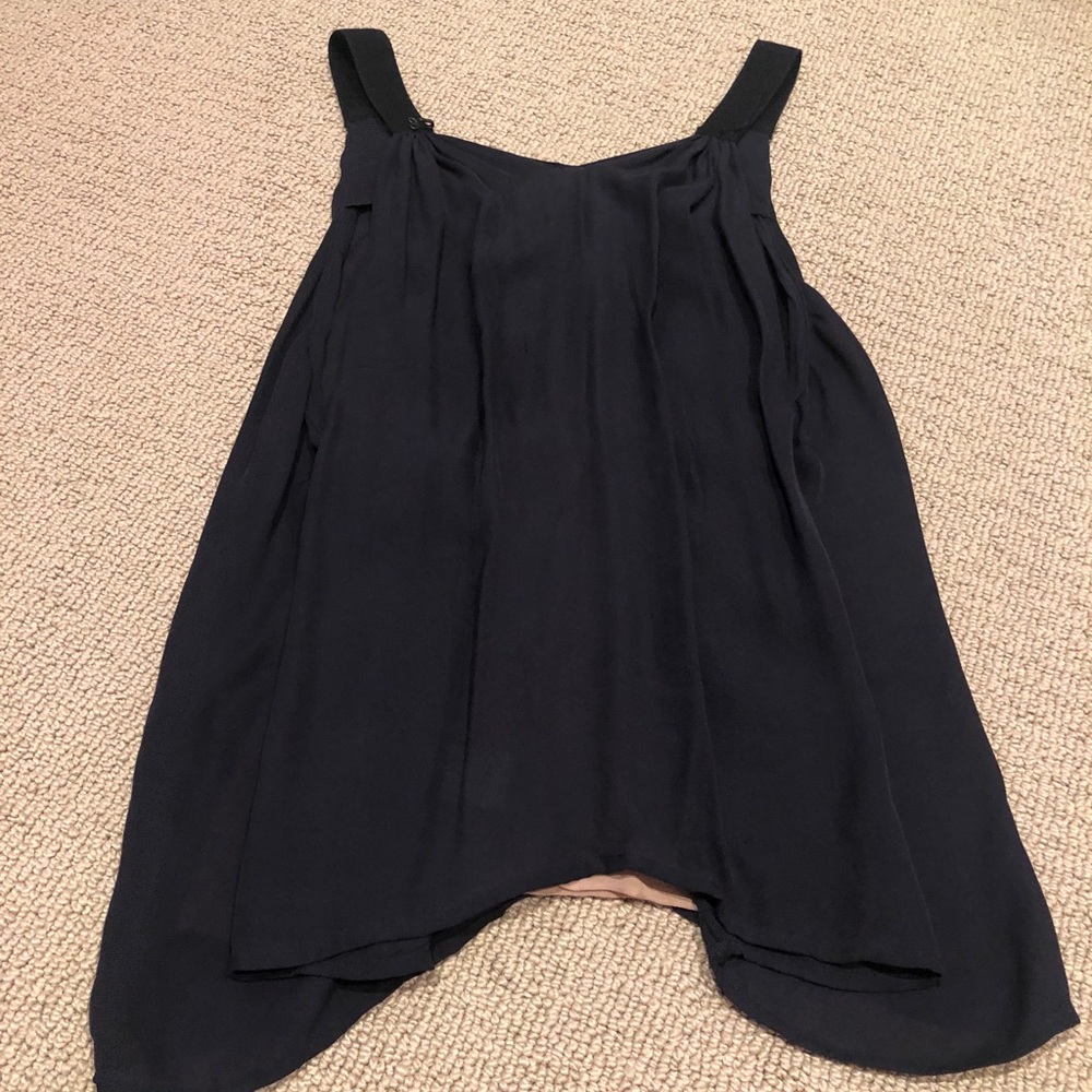 Navy blue going out top